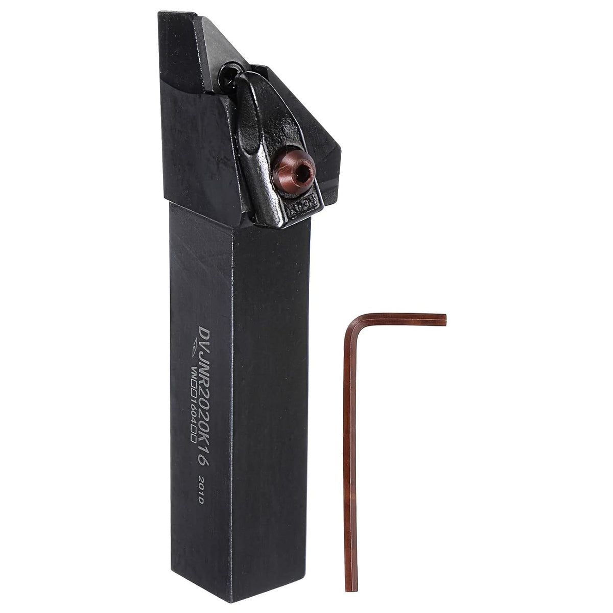 Indexable CNC Lathe Turning Tool Holder, 93°DVJNR2020K16 3/4" Shank Carbon Steel Carbide Turning Tool Holder for Turning Grooving Threading