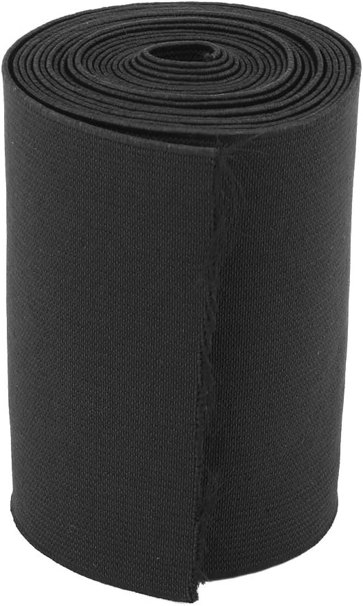 LinkMejor Polyester Tailoring DIY Sewing Stretchy Knitting Elastic Band Strap 2.84 Yards Black