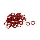 50Pcs 8mm x 1mm Rubber O-Rings NBR Heat Resistant Sealing Ring Grommets Red