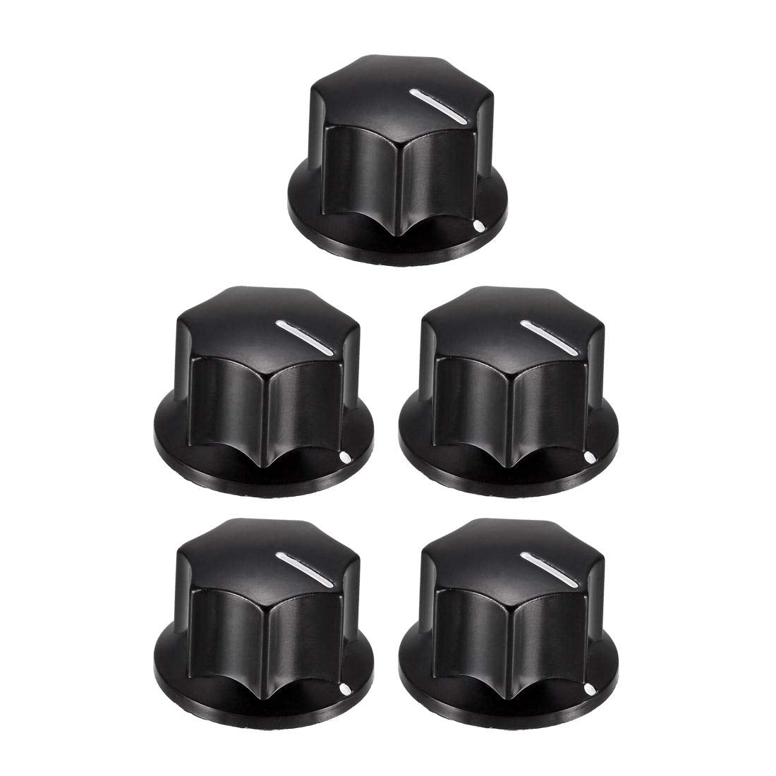 5Pcs Speaker Control Knob Power Amplifier Knob 27mm Dia. Rotary Knobs for 6mm Dia. Shaft Potentiometer