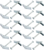 M4 x 50mm Male Thread Spring Loaded Hollow Wall Round Head Toggle Bolt 20pcs