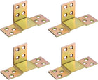 Wood Bed Rail Metal Bracket Fastener Fitting Color zinc 4 Sets