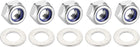 M6x12mmx0.9mm Round Flat Washer 304 Stainless Steel 200pcs and M6x1mm Nylon Insert Self-Lock Nut 10pcs