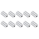 10Pcs Aluminum Spacers, 3/4" OD x 5/16" ID x 1-5/16"L Screw Standoff Brushed Finish Unthreaded Metal Round Spacer, Unthreaded Standoff Bushing for M8 Screw Bolts