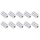 10Pcs Aluminum Spacers, 3/4" OD x 5/16" ID x 1-5/16"L Screw Standoff Brushed Finish Unthreaded Metal Round Spacer, Unthreaded Standoff Bushing for M8 Screw Bolts