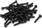 M3 x 15mm Plastic Phillips Pan Head Machine Screws Black 50 PCS