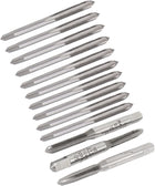 M4 x 0.7 Metric Hand Taps SKS2 High Speed Steel Straight 3 Flutes Bottoming Taper 13 Pcs