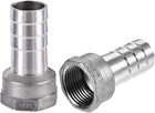 304 Stainless Steel Hose Barb Fitting Coupler, 25mm Barb x G1 Female Thread Pipe Adapter