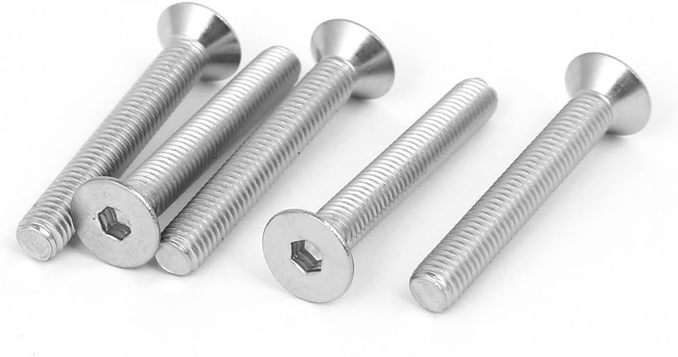 M5x35mm 316 Stainless Steel Countersunk Flat Head Hex Socket Cap Screw 5pcs