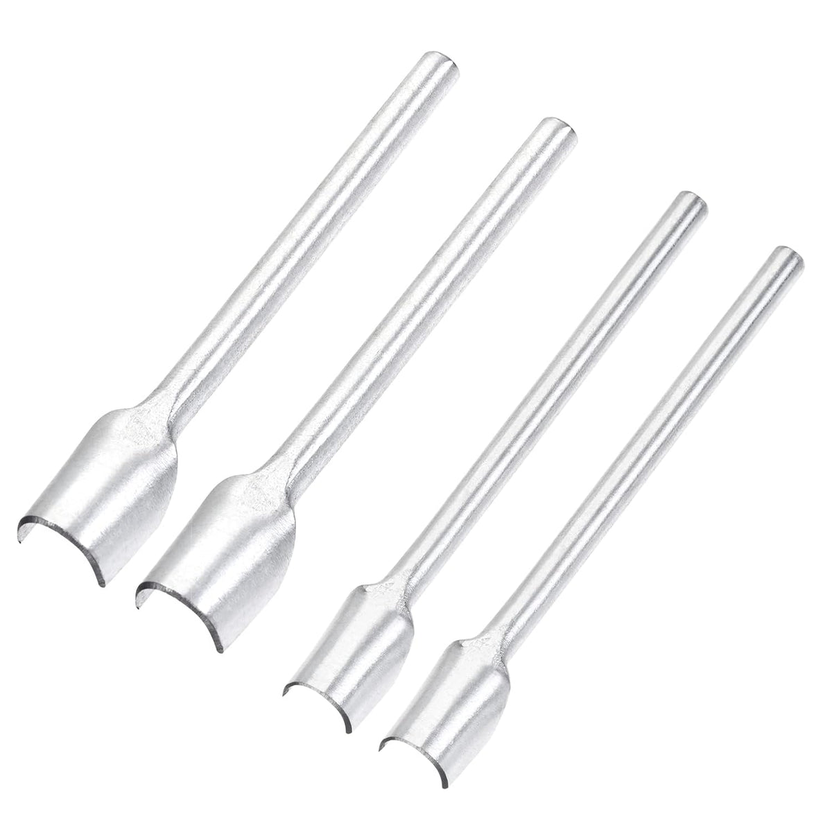 15mm 10mm Half-Round Leather Cutter Punch Strap End Punch Tool for DIY Craft 4pcs