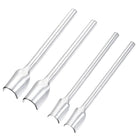 15mm 10mm Half-Round Leather Cutter Punch Strap End Punch Tool for DIY Craft 4pcs