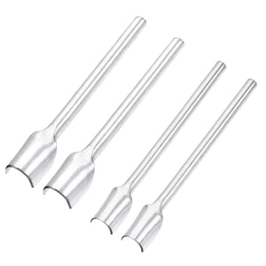 15mm 10mm Half-Round Leather Cutter Punch Strap End Punch Tool for DIY Craft 4pcs