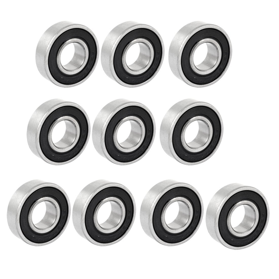 6202RS Roller-Skating Deep Groove Ball Bearing 15 x 35 x 11mm 10 Pcs