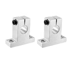 2PCS SK12 Aluminum Linear Motion Rail Clamping Rod Rail Guide Support for 12mm Diameter Shaft