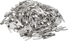 150Pcs SNB1.25-3.2 Non-Insulated U-Type Copper Crimp Terminals AWG22-16 Wire Connector Silver Tone