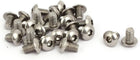 M4x6mm 316 Stainless Steel Pan Head Hex Socket Cap Screws 25pcs