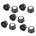 10 Pcs 34mm Top Rotary Knobs for 6mm Dia. Shaft Potentiometer