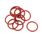 10Pcs Red 16mm x 1.5mm Silicone Rubber Gasket O Ring Sealing Ring Heat Resistant