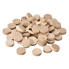 60Pcs Flat Head Wood Plugs, 23/32 Inch Wooden Button Screw Plug Wood Plugs Screw Hole Covers for Furniture Tables Chairs