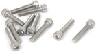 M6x30mm 304 Stainless Steel Hex Key Bolt Socket Head Cap Screws 1mm Thread Pitch 10pcs