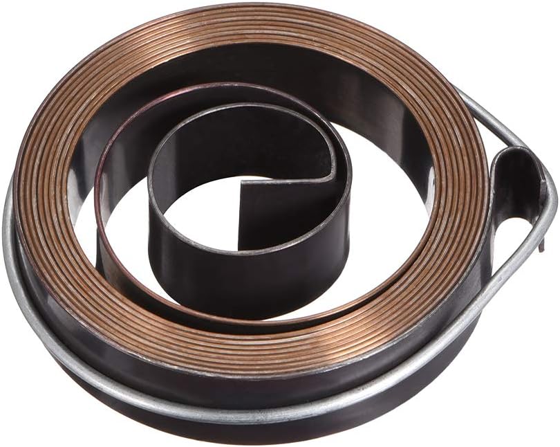 Drill Press Return Spring, Quill Spring Feed Return Coil Spring Assembly, 5Ft Long, 55mm x 12mm x 0.7mm