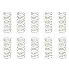 10Pcs Compression Springs, 0.2mm Wire Diameter x 4mm OD x 10mm Length 304 Stainless Steel Extension Spring Ballpoint Pen Pressure Springs for Shop Home Repairs, Silver