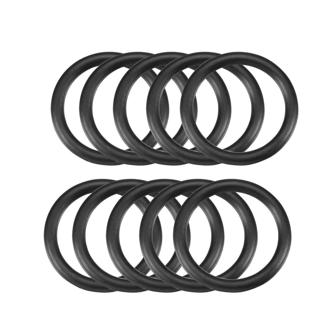 Nitrile Rubber O-Rings 44mm OD 34mm ID 5mm Width, Metric Sealing Gasket, Pack of 10