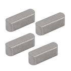 15mmx5mmx5mm 304 Stainless Steel Key Stock Keystock Round Ended 4pcs