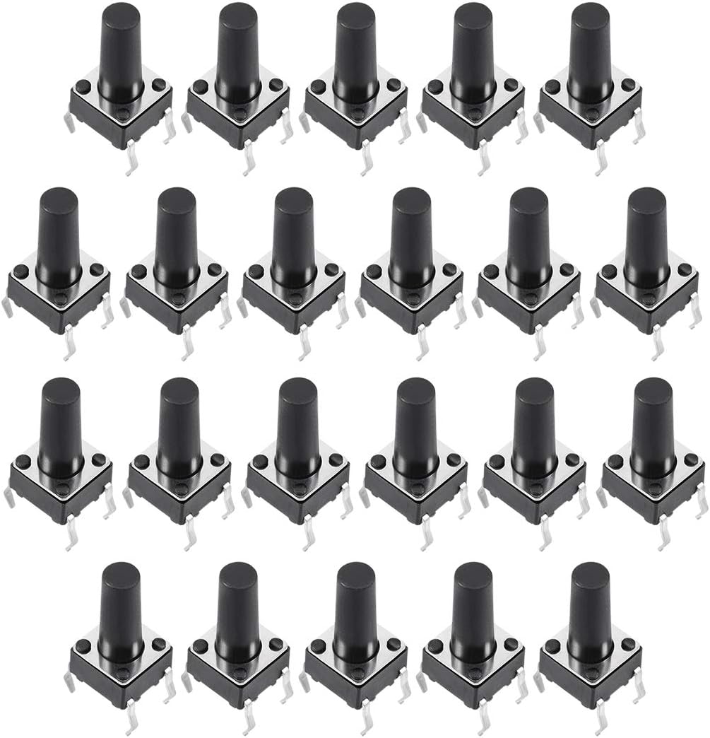 6x6x12mm Panel Mini/Micro/Small PCB Momentary Tactile Tact Push Button Switch DIP 26PCS