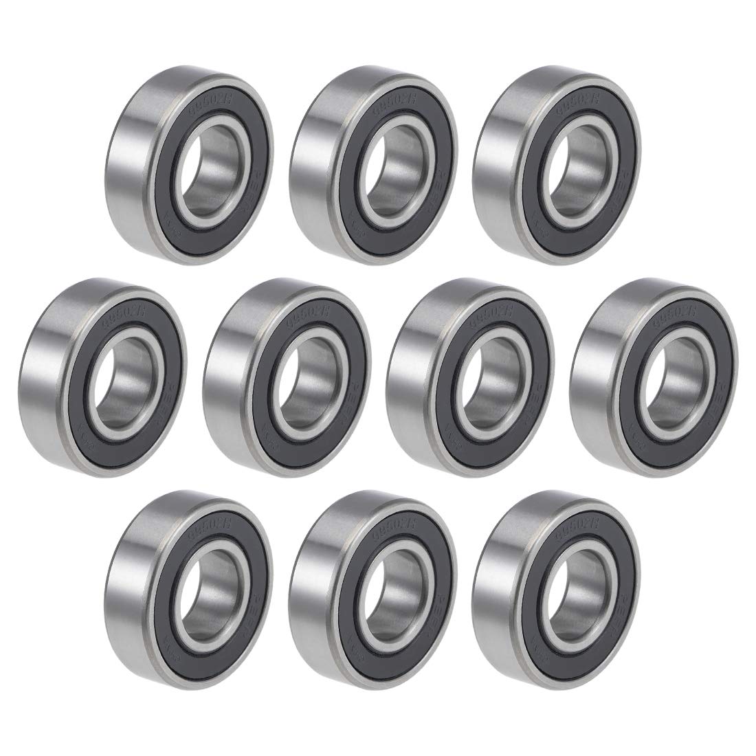99502H-2RS Deep Groove Ball Bearings 5/8-inch Inner Dia 1-3/8-inch OD 11mm Bore Double Sealed Chrome Steel Z2 10pcs