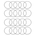 Nitrile Rubber O-Rings, 75mm OD 72mm ID 1.5mm Width, Metric Sealing Gasket, Pack of 20