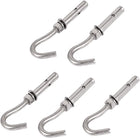 Wall Brick M8 Stainless Steel Expansion Open Hook Anchor Bolts 5pcs