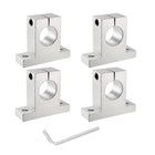 4pcs SK30 Aluminum Linear Rod Rail Shaft Support for 30mm Diameter Shaft, Linear Motion Rail Guides Mounting Bracket with Wrench for CNC Machine, 3D Printer, Automation Equipment