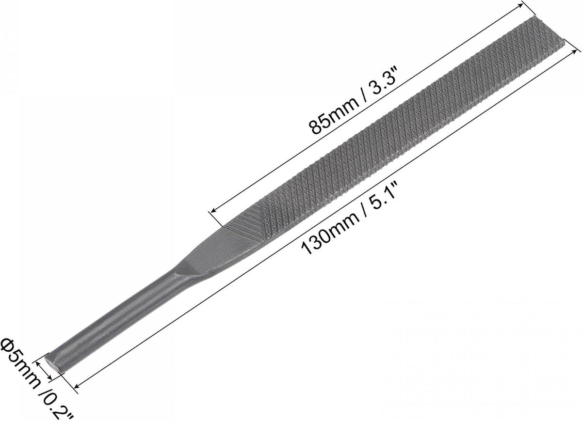 Setto di File aerei in gomma con denti grossi 5mmx125mm Strumento di affilatura piatta 5Pz