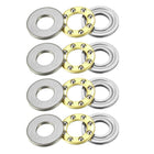 F7-15M Thrust Ball Bearings 7mm x 15mm x 5mm Chrome Steel Single Direction 4pcs