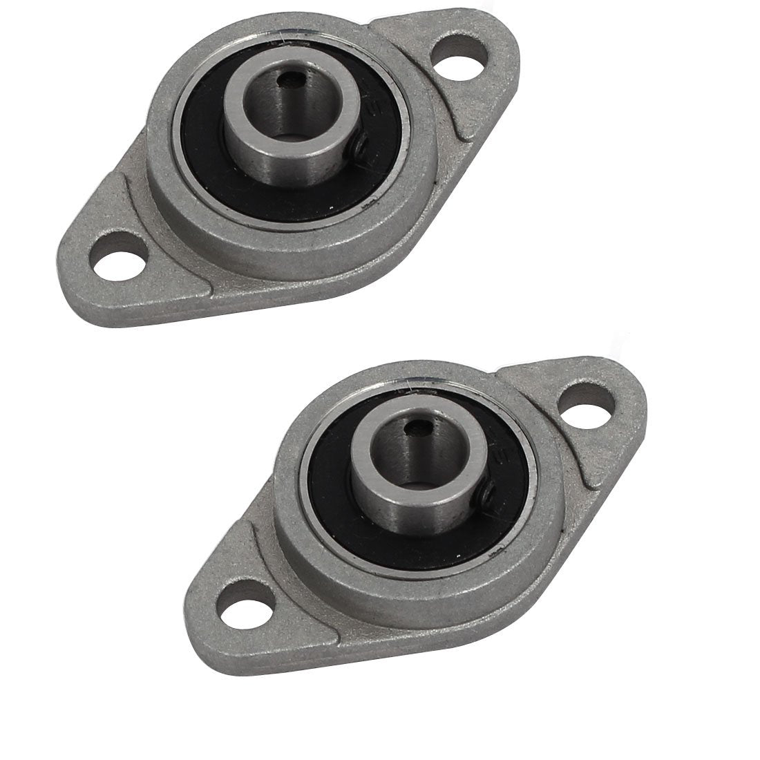 FL08 8mm Bore Zinc Alloy 2-Bolt Self-aligning Flange Mounted Ball Bearing 2pcs