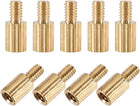 M2x4mm+4mm Male-Female Brass Cylinder Knurled PCB Motherboard Spacer Standoff for FPV Drone Quadcopter, Computer & Circuit Board 55pcs