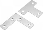 Corner Brace Mending Plate, Stainless Steel Joint Fastener for Repairing Fixing 10Pcs 40x40mm T Shape Brace,10Pcs 50x50mm L Shape Brace