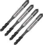4pcs Spiral Flute Thread Taps, M4 x 0.7 Nitride Coated Metric Screw Tap, Fully Ground High Speed Steel 6542 Machine Tapping Threading Tool for Machinist Thread Repair