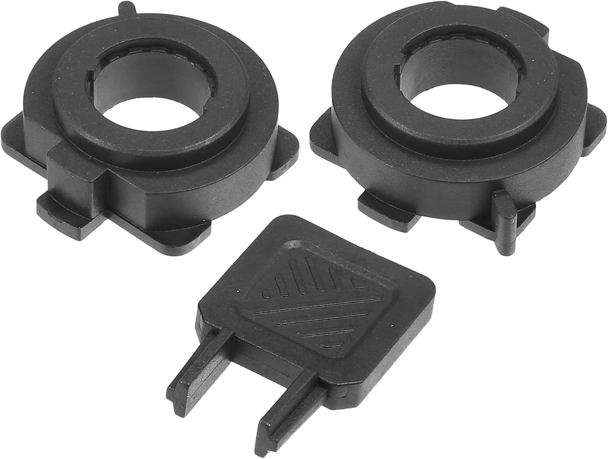 1 Set Car H7 LED Headlight Adapter Bases W/Key Replacement for Mazda CX5 2018-2022