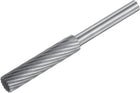 Tungsten Carbide Rotary Files 1/6" 4mm Shank, 1/4" 6mm Cutting Dia Single Cut Cylinder Grinding Cutter Tools for Wood Soft Metal Polishing Carving