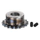 ISO/DIN 06B-1 Roller Chain Sprocket B Type 20mm Bore, 3/8" Pitch, A3-Steel Single Strand Roller Sprocket Hardened 19 Tooth