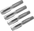 Metric Hand Tap M12 Thread 1.25 Pitch 4 Straight Flutes H2 Alloy Tool Steel Bottom & Taper Screw Tap Set Tapping Tools for Repairing 2 Pairs