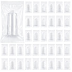 LinkMejor 100 Pack Connecteur Transparent jetable Individuellement Scellé
