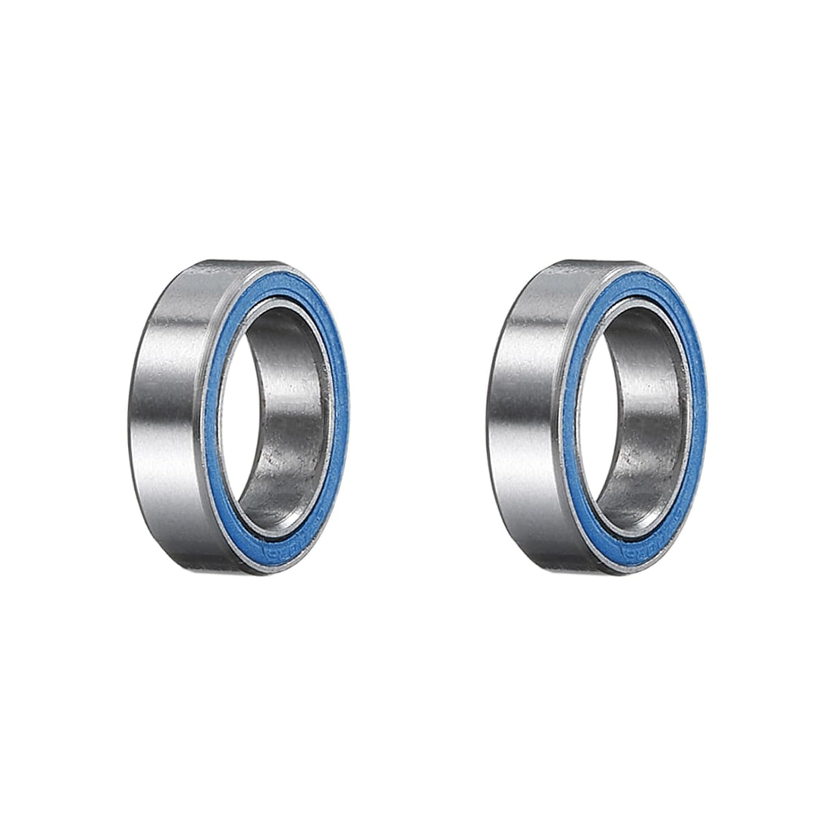 6700-2RS Deep Groove Ball Bearing, 2pcs 10 mm x 15 mm x 4 Mm(ID x OD x T) Chrome Steel Z2 Double Steel Sealed Bearing, Blue