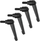 4Pcs M8 x 16mm Adjustable Knobs Handle Male Thread Push Button Ratchet Quick Release Locking Rotating Bolt for Lathe Machinery, Black