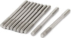 M8 x 100mm Tight Adjustable Push Rod Double End Thread Stud Silver Tone 10pcs