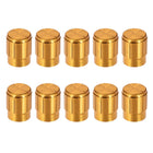 10pcs Potentiometer Knob Cover Cap Gold Tone Aluminum 6mm Shaft Dia. Rotary Knob 13mm Dia. X 17mm Height Volume Control Knob