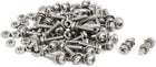 M2.5x10mm 304 Stainless Steel Phillips Pan Head Bolt Screw Nut w Washer 45 Sets