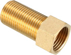 Brass Threaded Pipe Fitting G1/2 Male x G1/2 Female Adapter 50mm Length